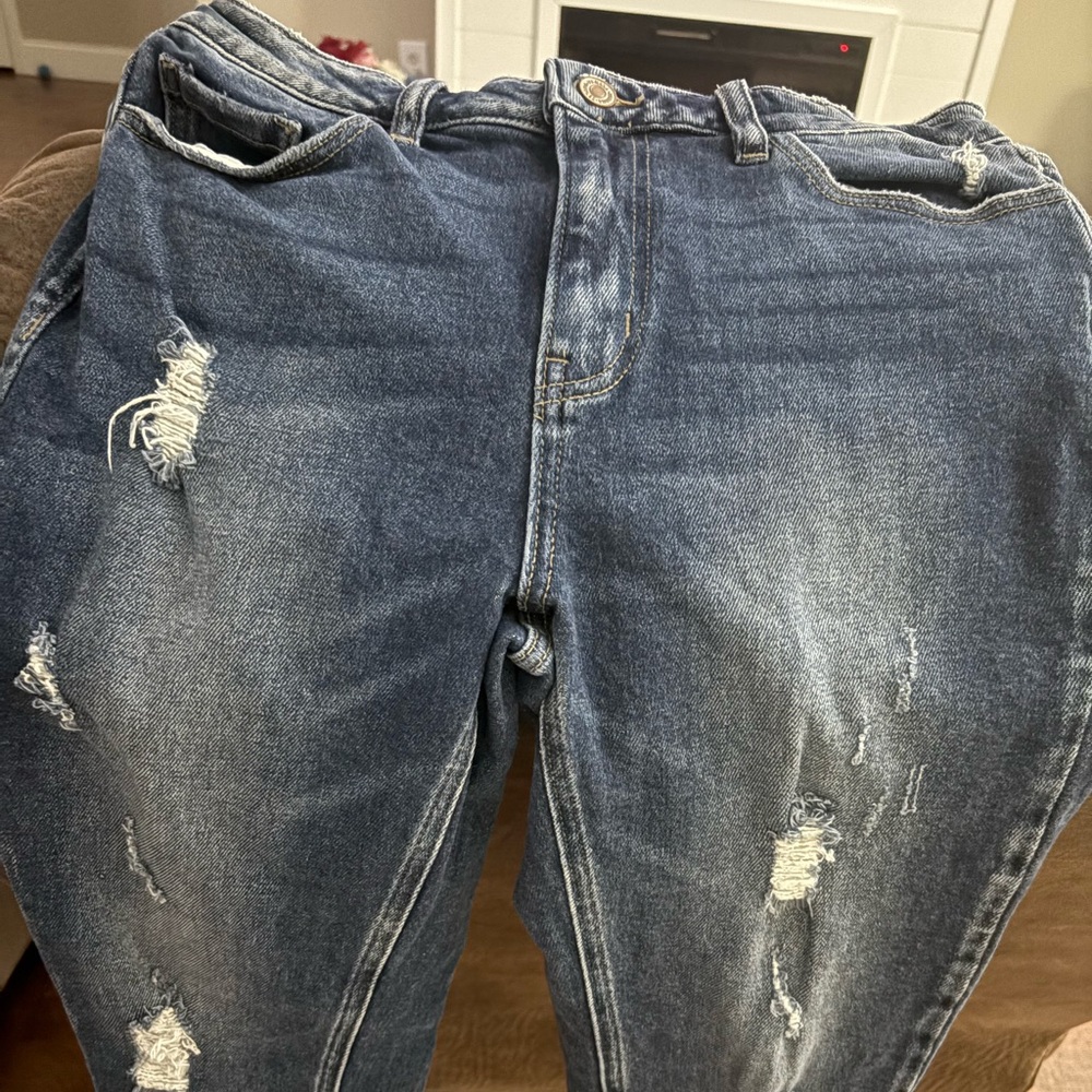 Trendy Ripped Denim Jeans Zenana